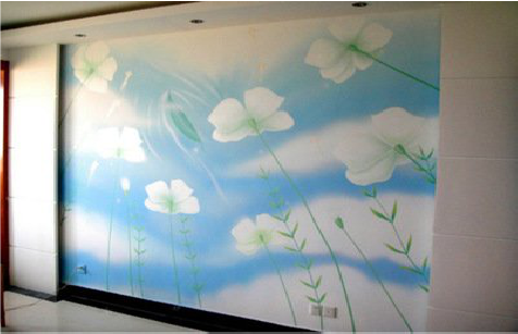 太康画墙绘怎么画好白云的蓬松感？