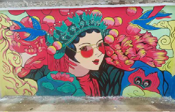 太康墙体彩绘-网红墙