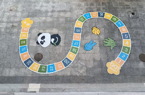 太康地面游戏彩绘