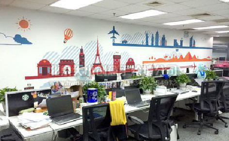 太康教你设计办公室墙绘的方法。