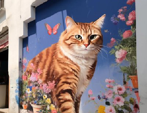 太康自己绘制有个性的手绘墙